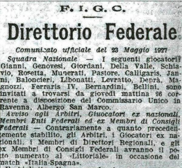 Italia Spagna 1927