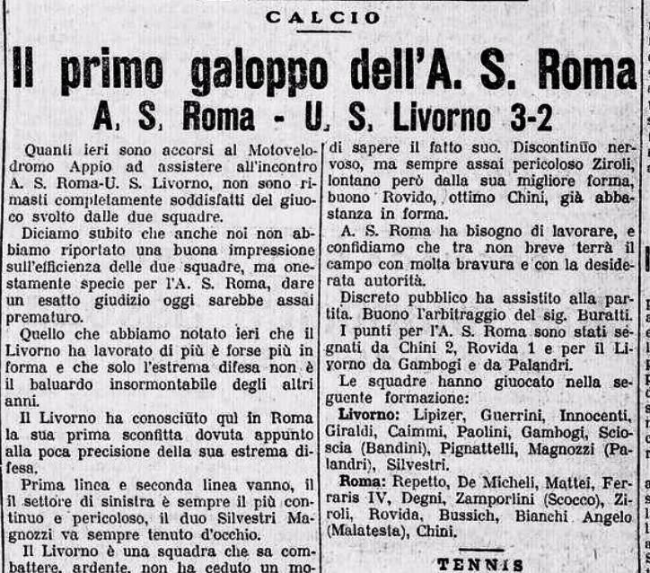 Roma-Livorno 1927