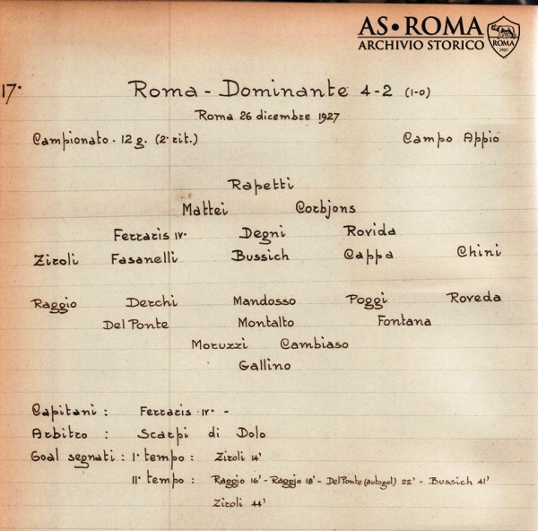 Roma Dominante 1927-28